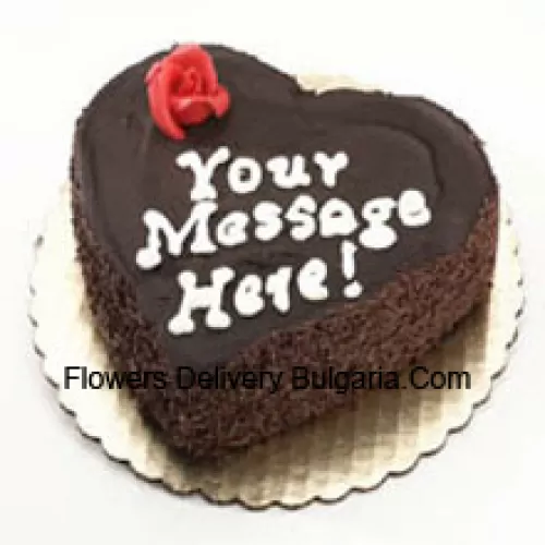 1 Kg (2.2 Lbs) Heart Shaped Black Forest Cake